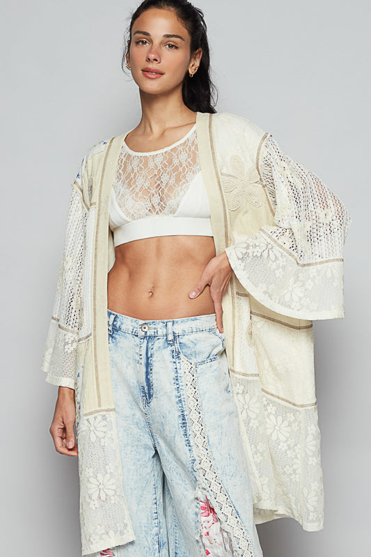 Lacey Patched Kimono