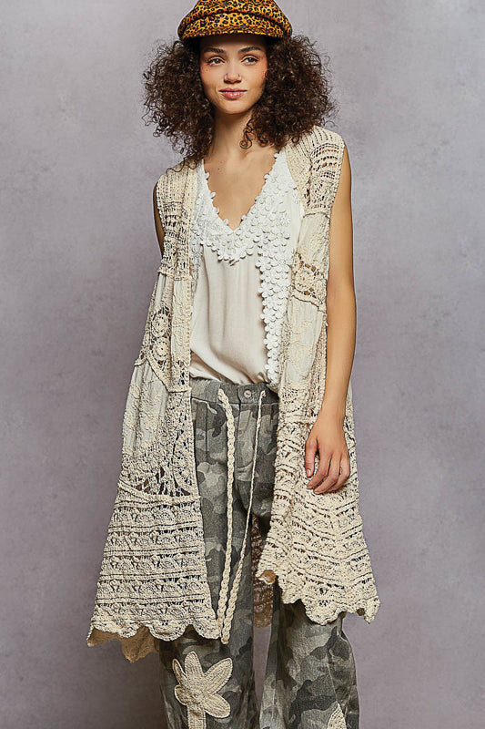 Crochet Embroidery Vest