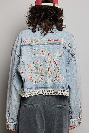 Embroidered Denim Jacket