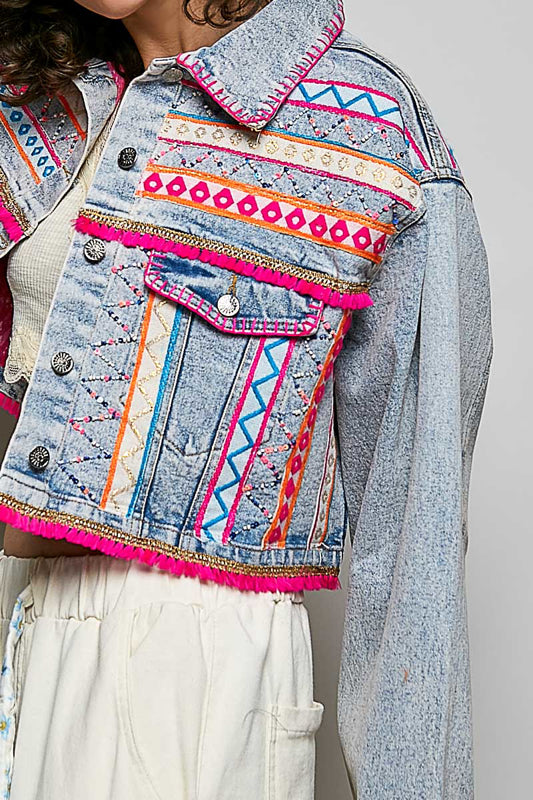 Boho Denim Jacket