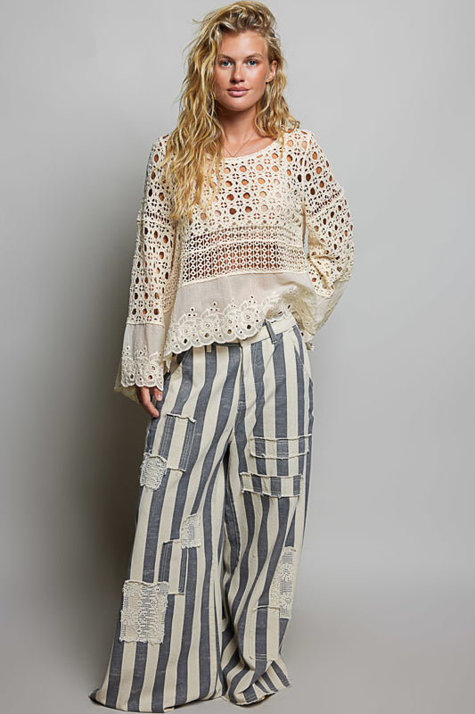 Crochet Eyelit Top