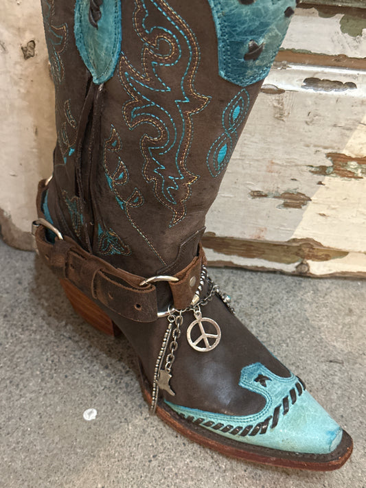 Brown Charms Boot Belt