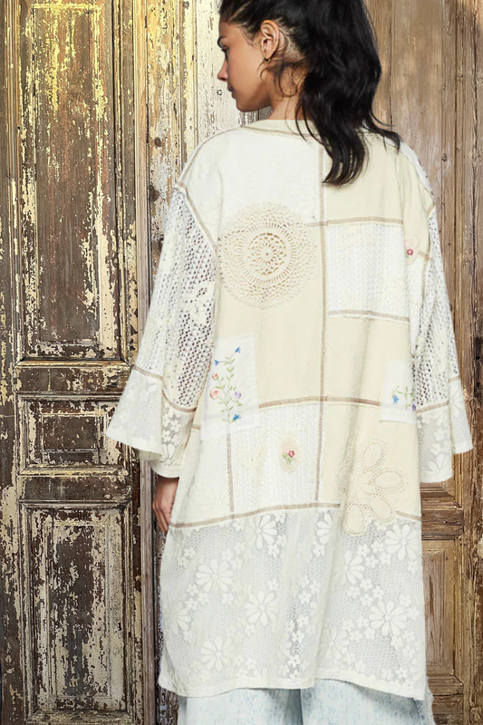 Lacey Patched Kimono