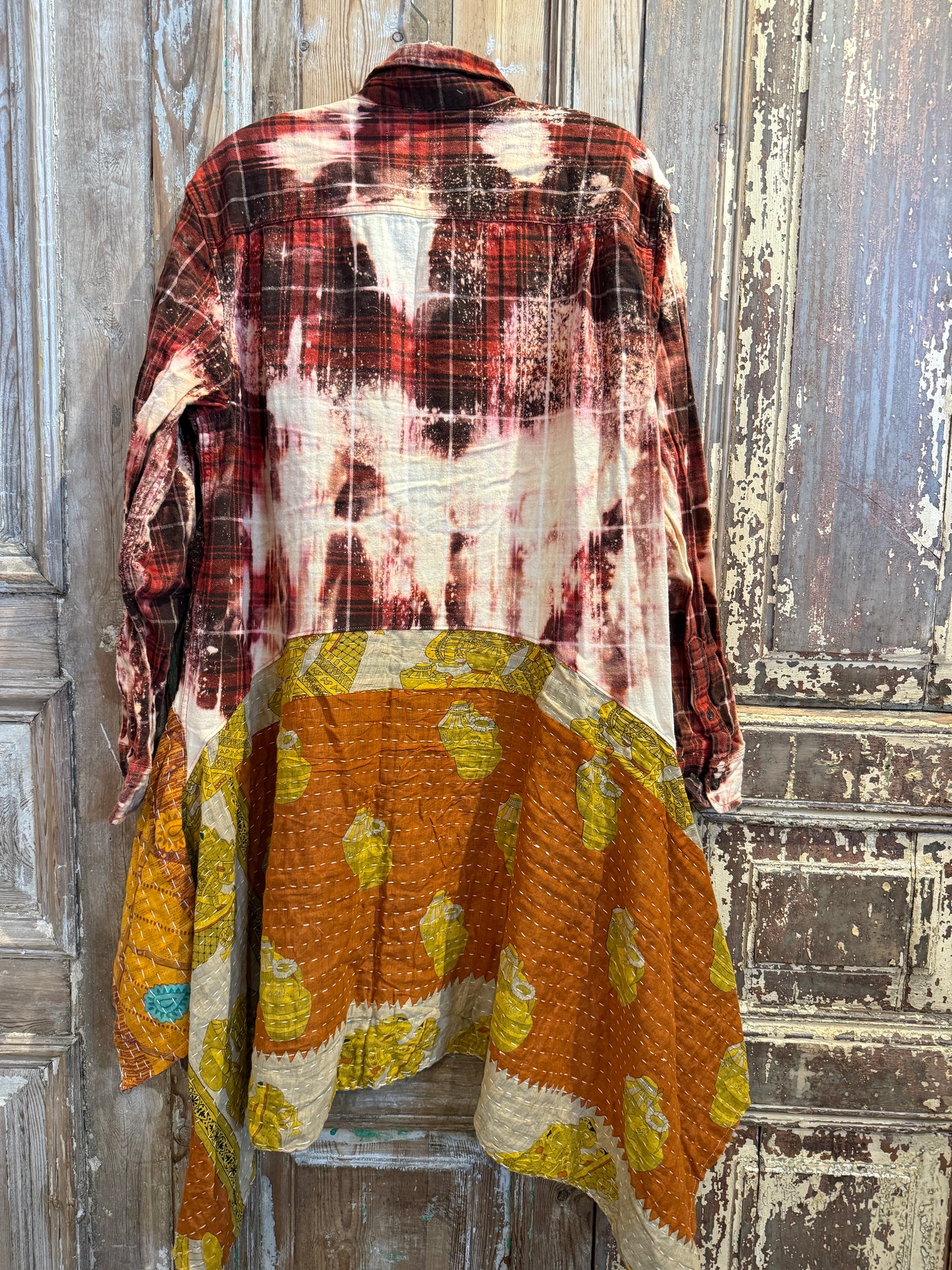 Flannel Kantha Tunic