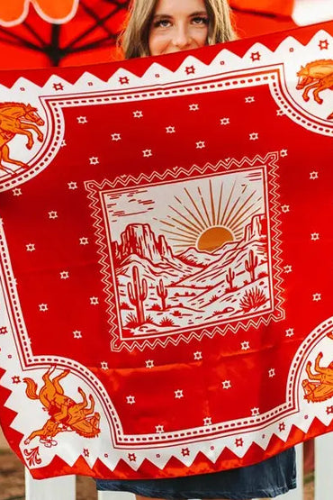 Double Sided Cattle Scarf