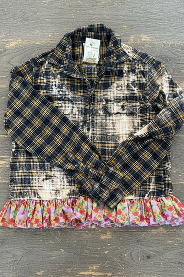 S/M Ruffled Flannel