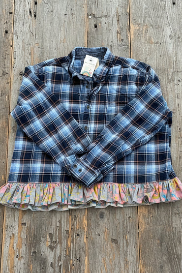L/XL Ruffled Flannel