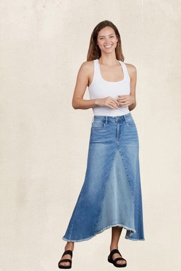Denim Maxi Skirt