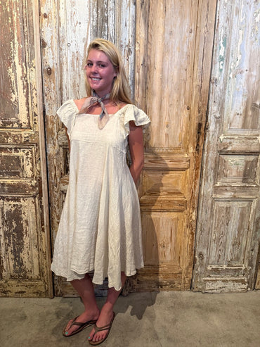 Flutter Linen Dress