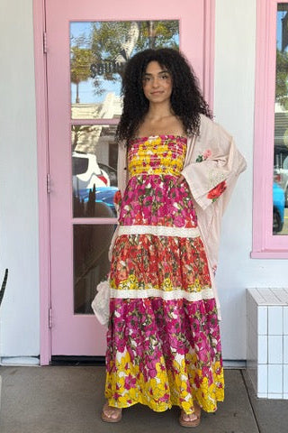 Layered Floral Maxi