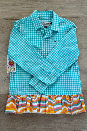 5T Ruffled Plaid