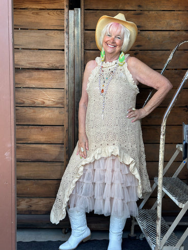 Combo Sized Ruffled Tulle Skirt