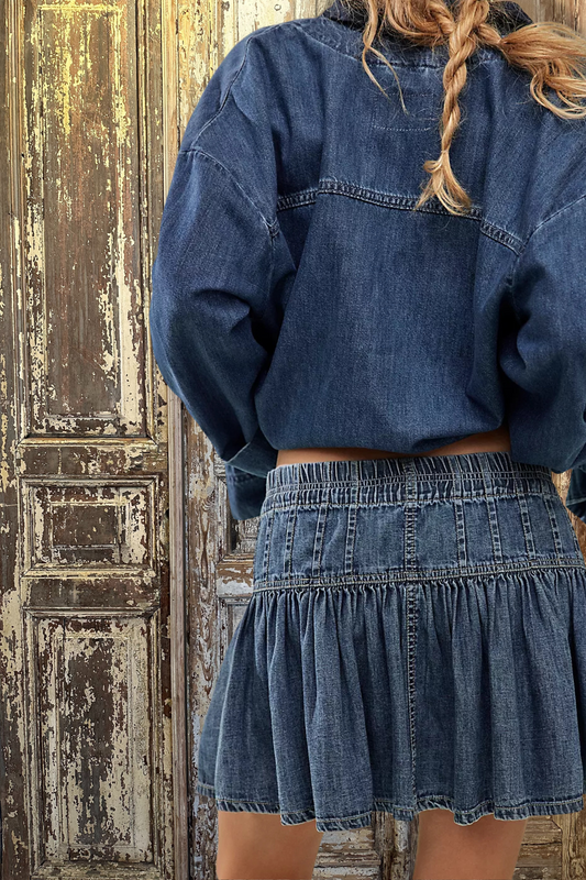Roselle Denim Mini