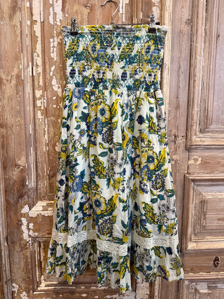 Green Floral Midi Dress