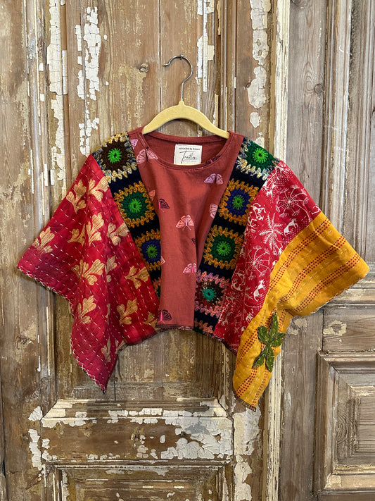 5T Vintage Blanket Poncho