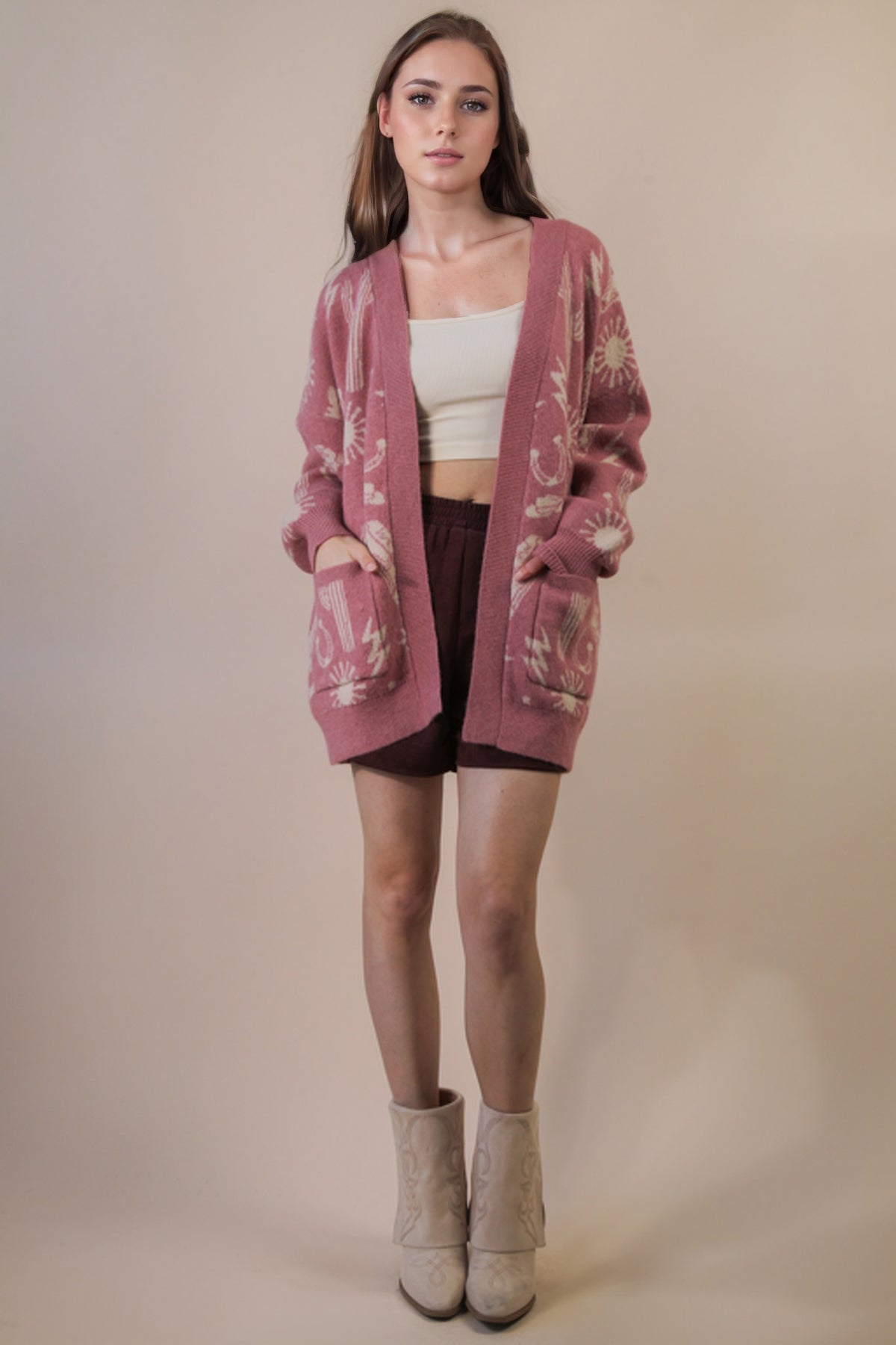 Mauve Cowgirl Cardi