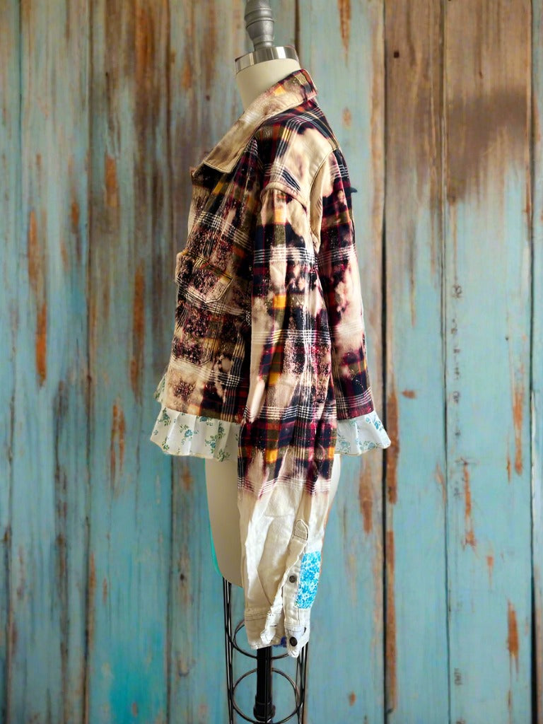 Simple Ruffled Cropped Flannel