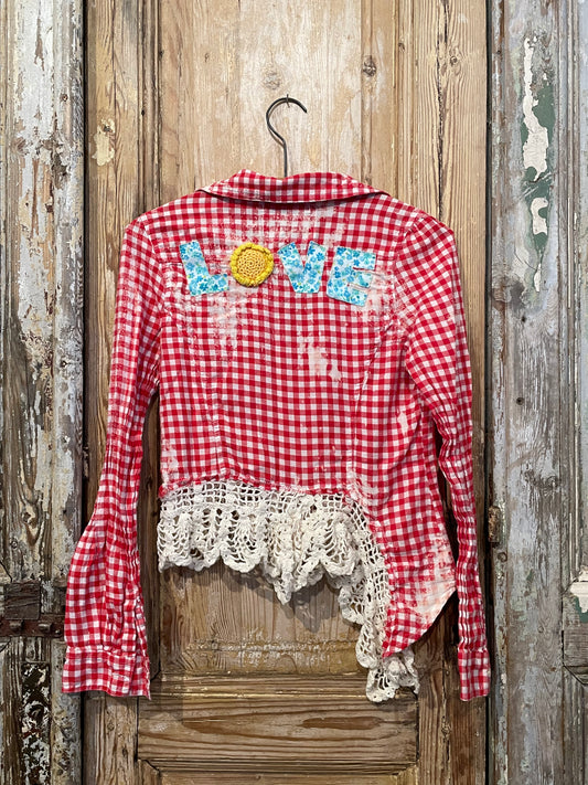 Up Cycled Assymetrical Flannel