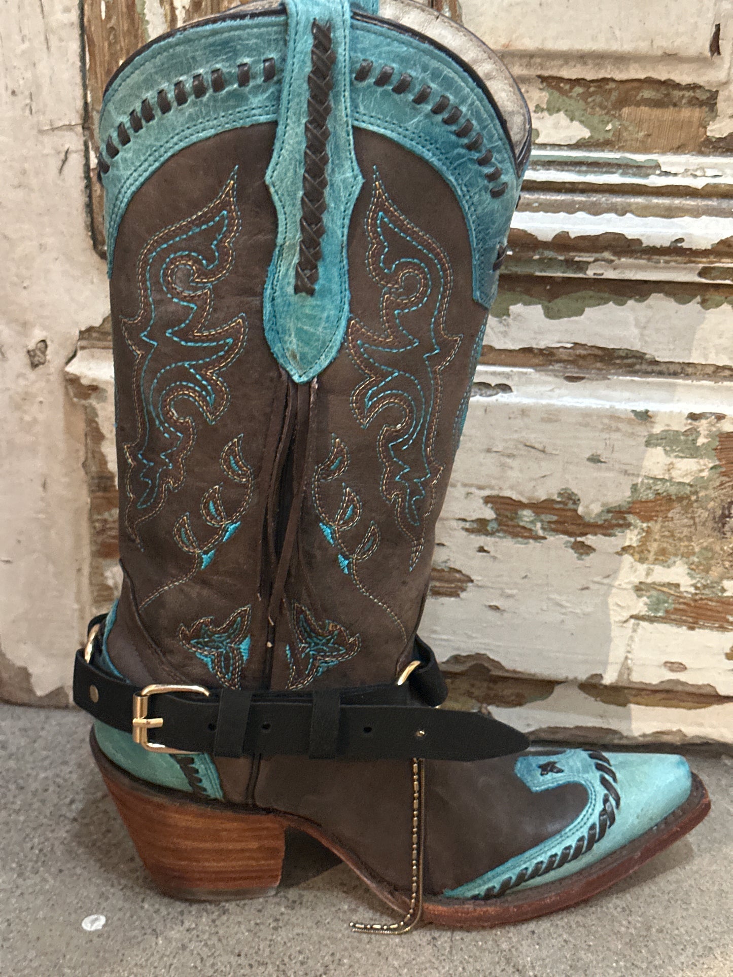 Black Charms Boot Belt