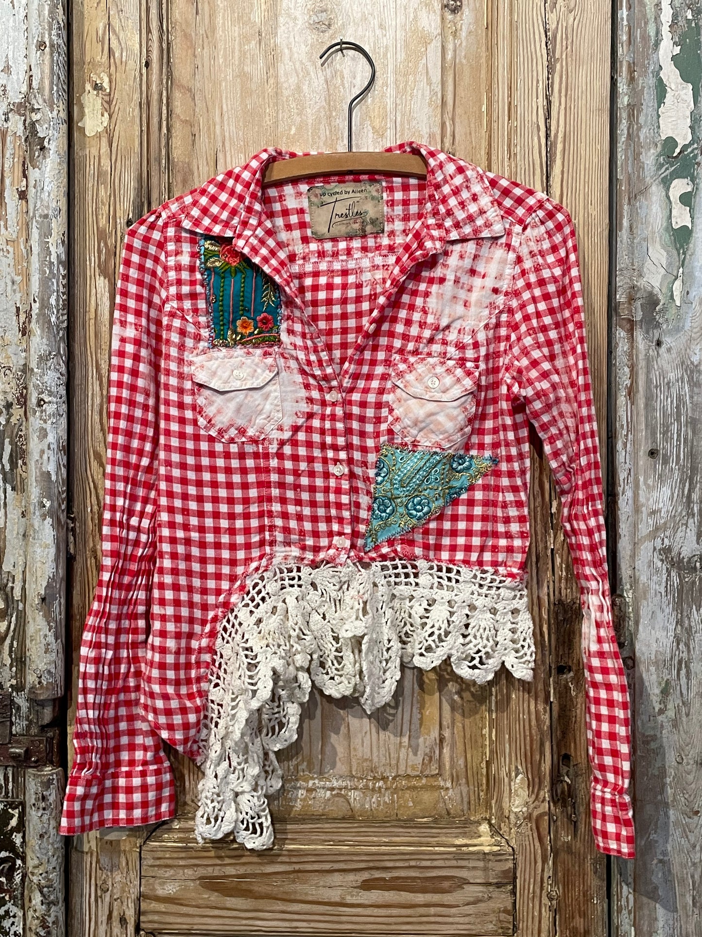 Up Cycled Assymetrical Flannel