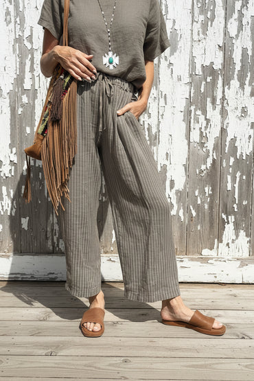 Striped Linen Pants