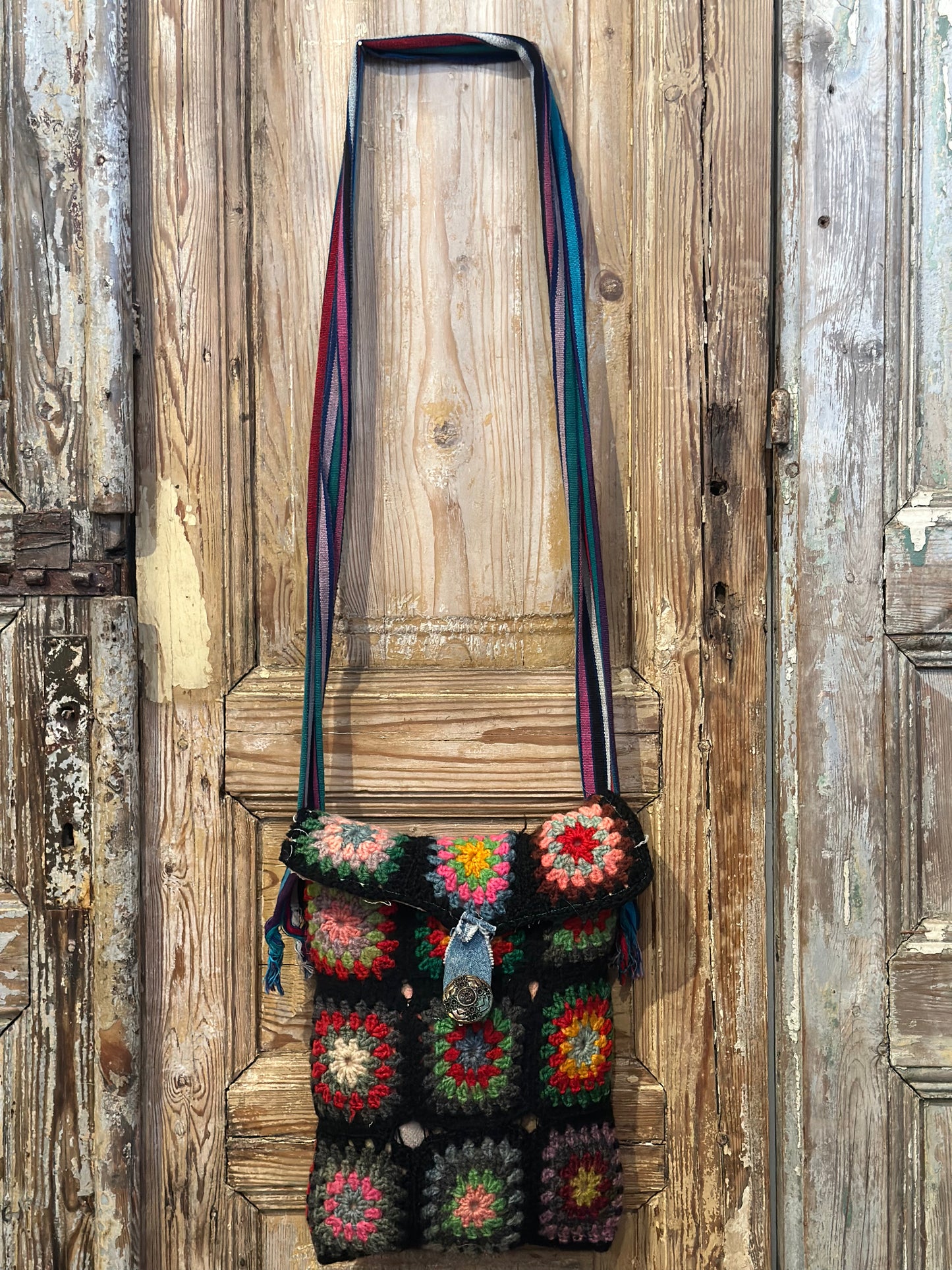 Up Cycled Granny Square Purse