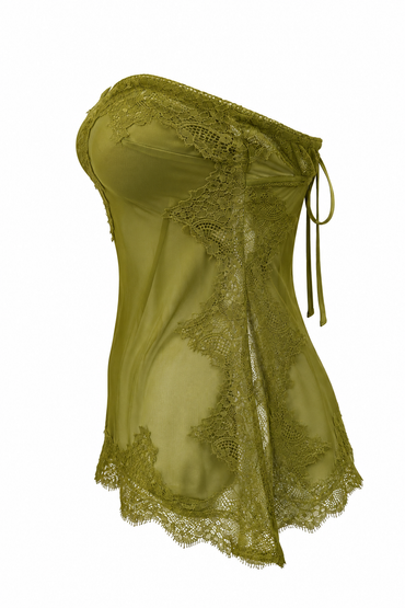 Strapless Lace Top