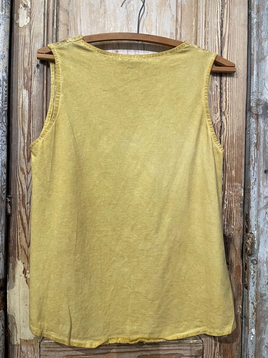 Linen Flower Tank