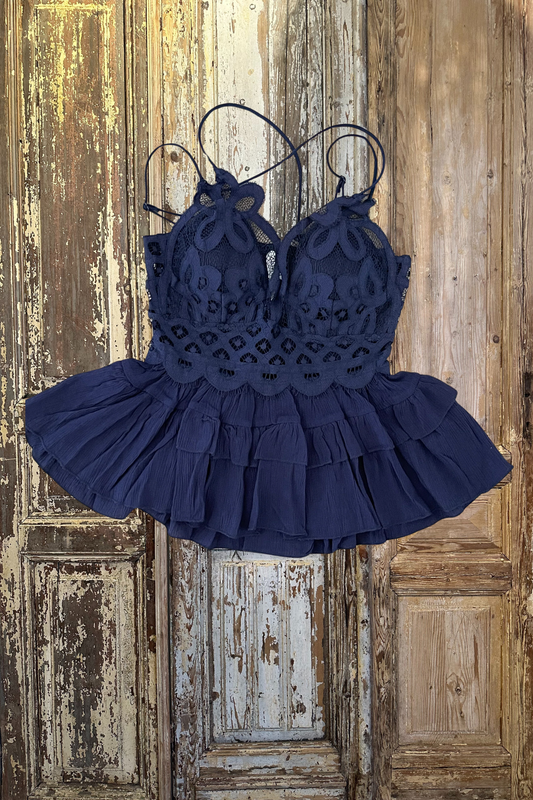 Navy Melina Top