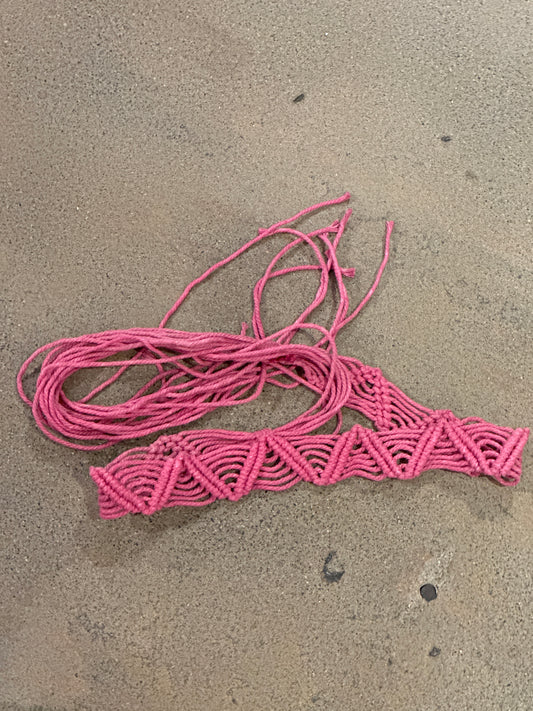 Dyed Macrame Belt-9977