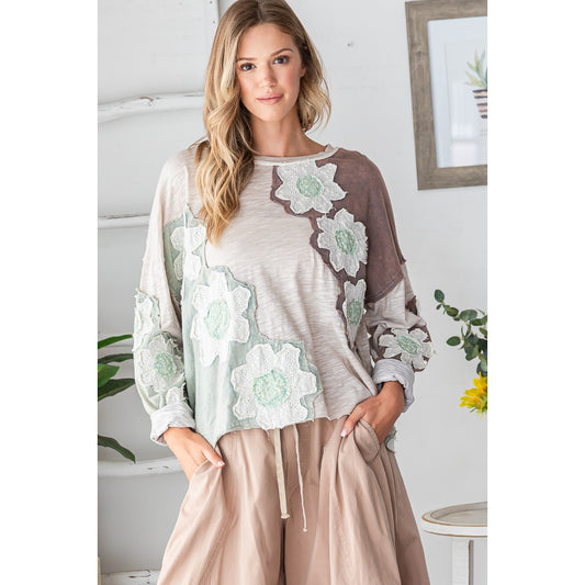 Front & Back Flower Top