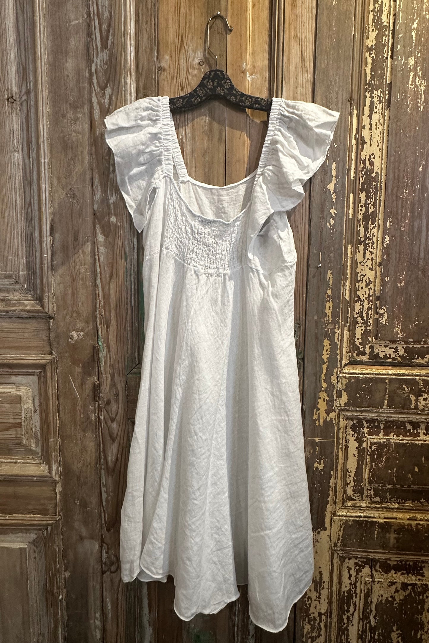 Flutter Linen Dress