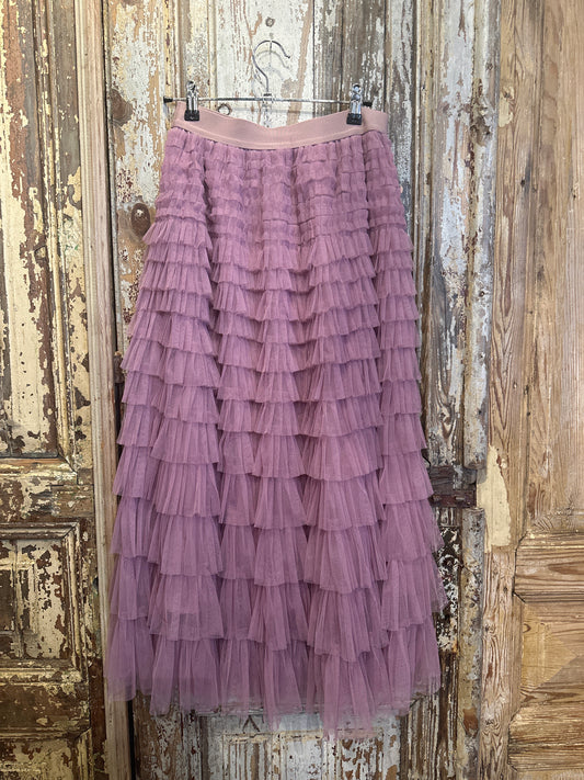 Ruffled Tulle Skirt