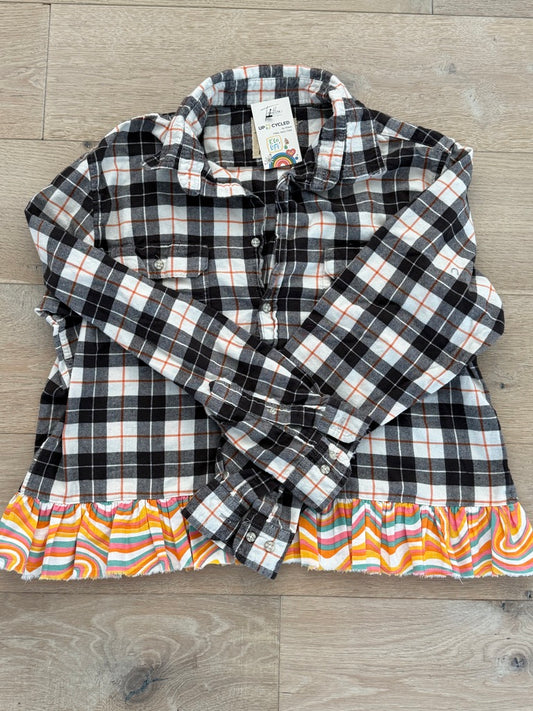 M/L Ruffled Flannel