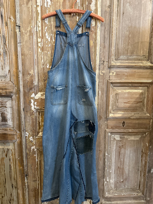 Up Cycled All Denim Overalls