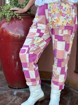 Pink Patched Pants