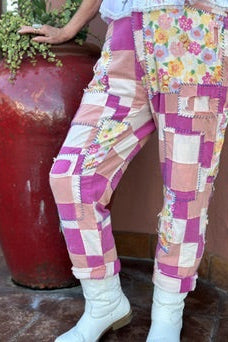 Pink Patched Pants