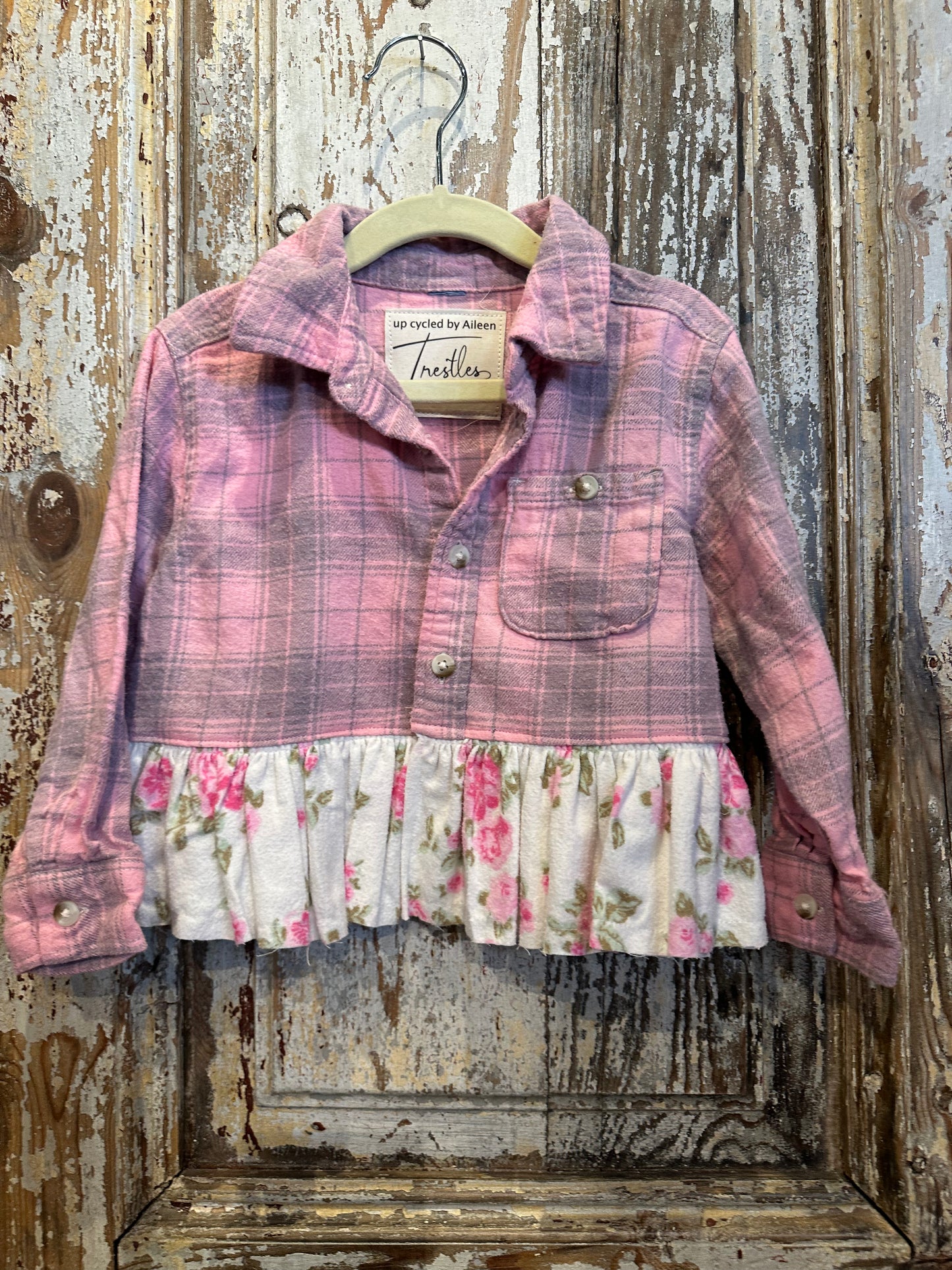 3T Hand Dyed Ruffled Plaid