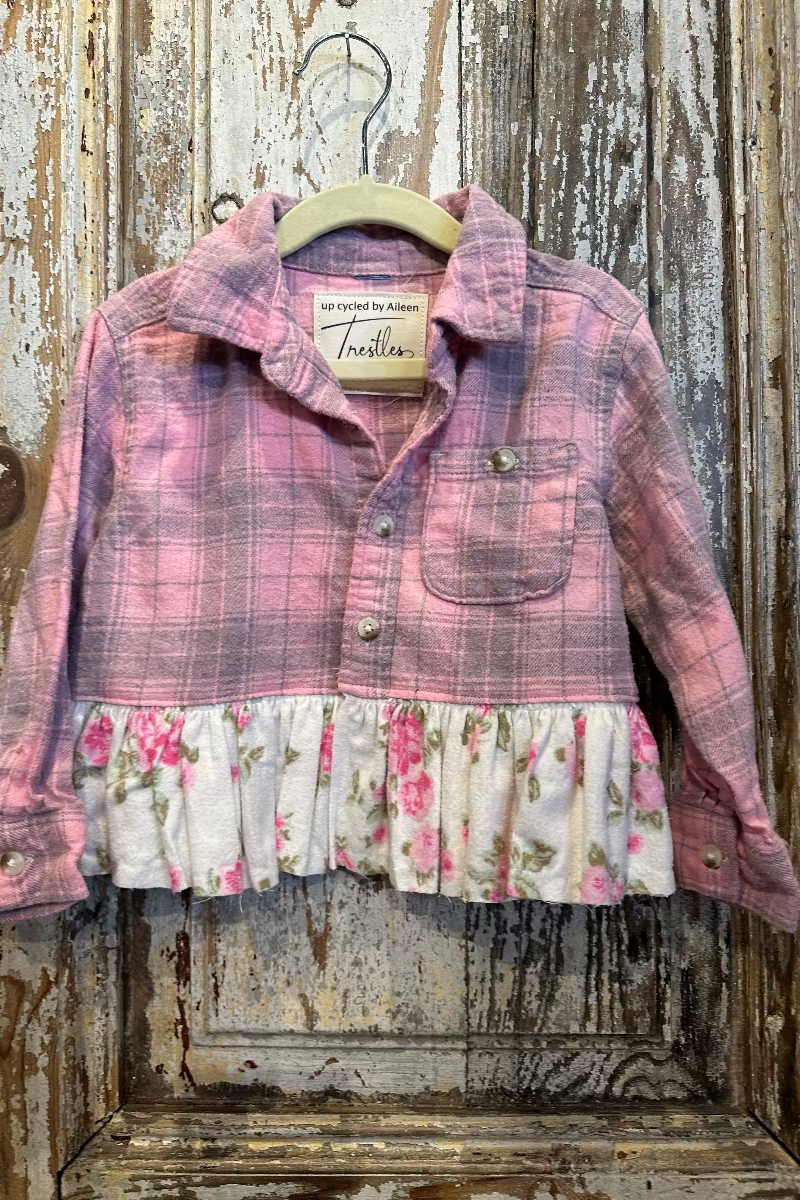 3T Hand Dyed Ruffled Plaid