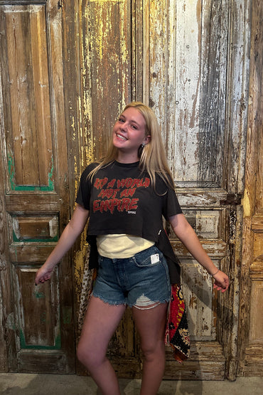 Up Cycled Not Empire Hi-Lo Top