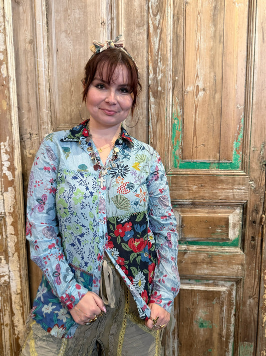 Patch Floral Blouse