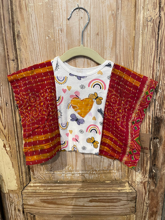 Up Cycled Baby Kantha Poncho