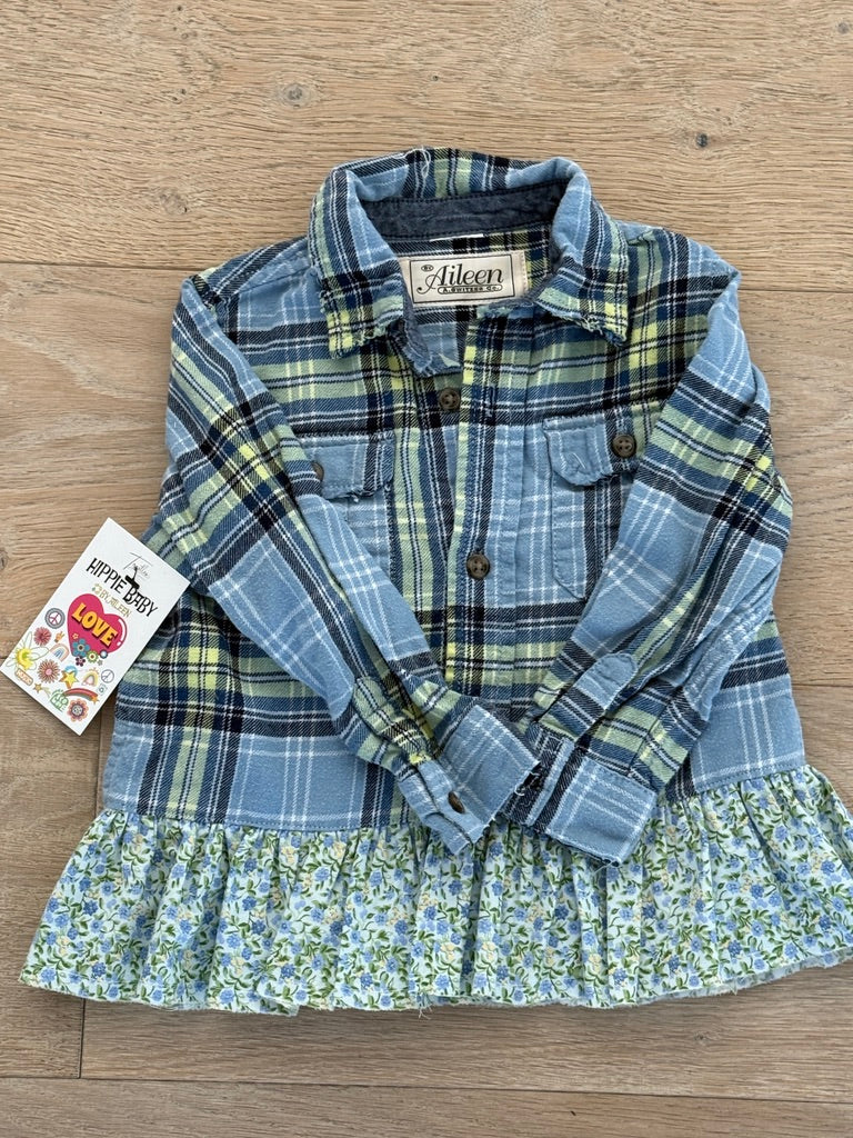 2T Ruffled Plaid