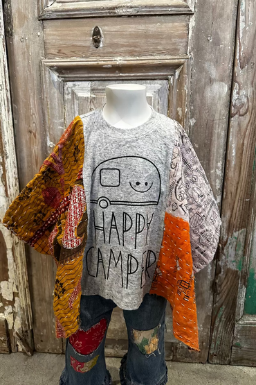 2T Happy Camper Poncho