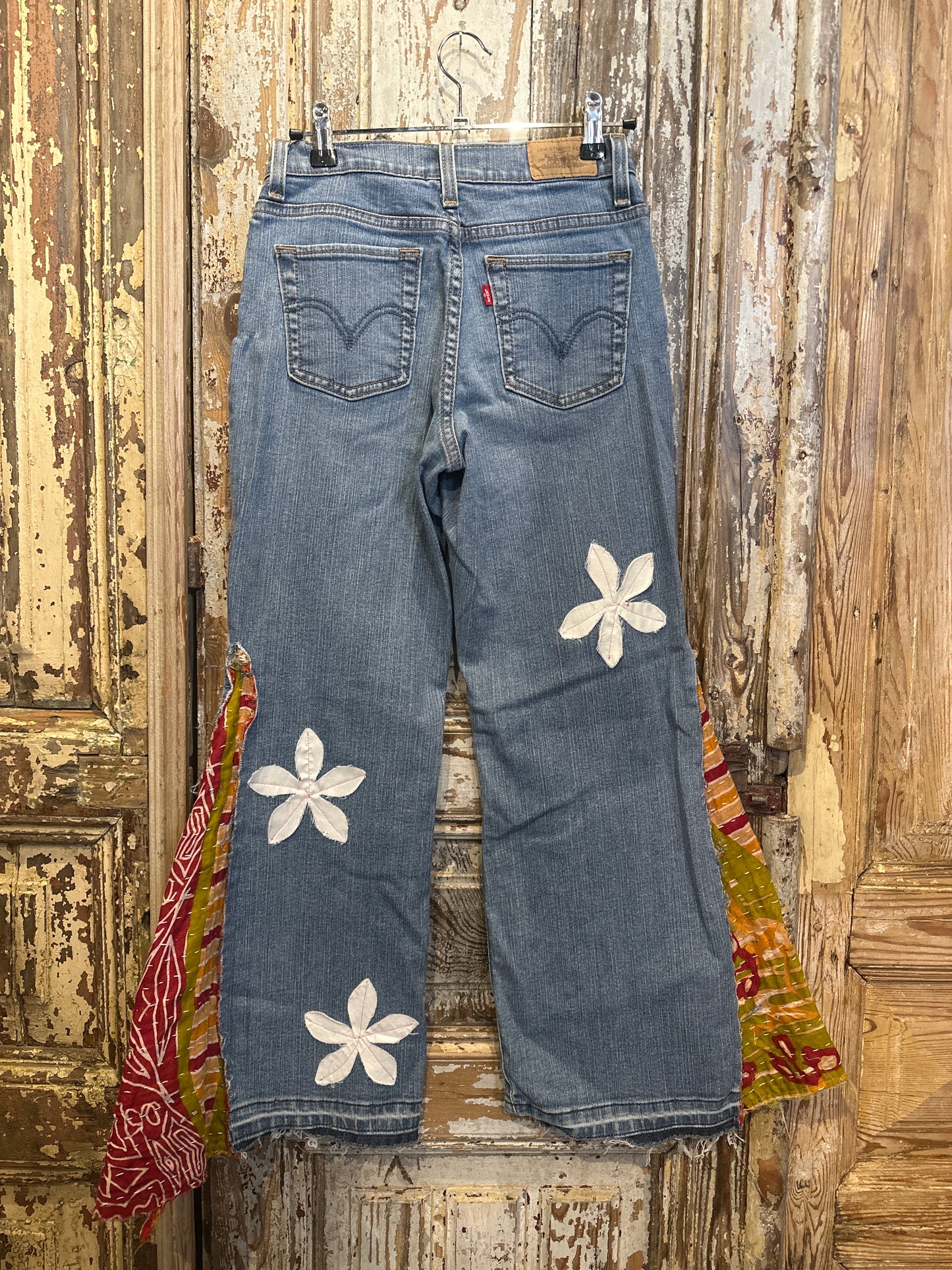 Painted Peace Bell Bottoms