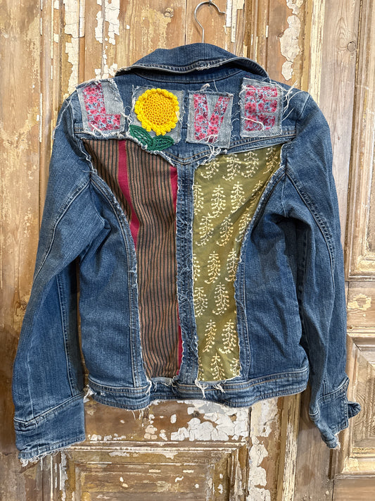 Love 2 Tone Denim Jacket