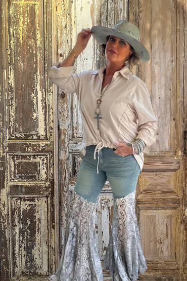 Got You Covered Lace Jeans
