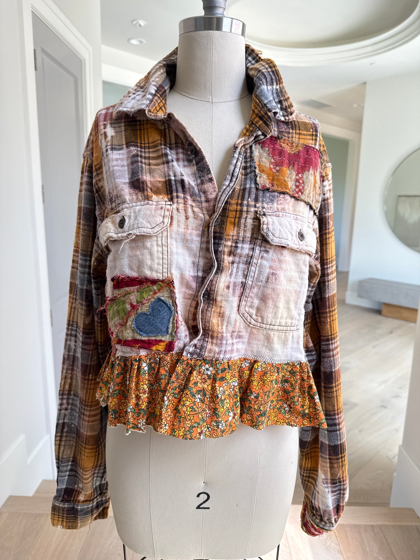 Mustard Ruffle Flannel