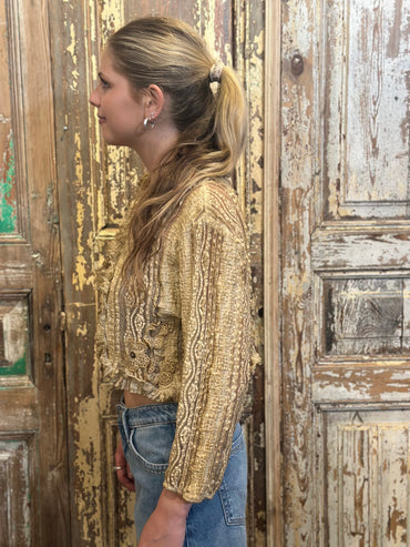 Ruffle Neck Jacket