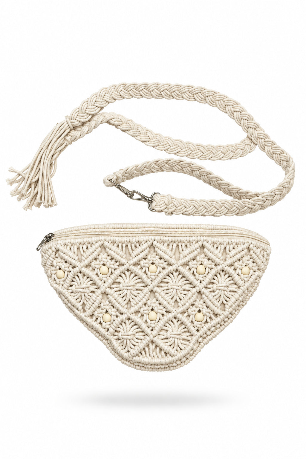 Beaded Macrame Fanny Pack-9847